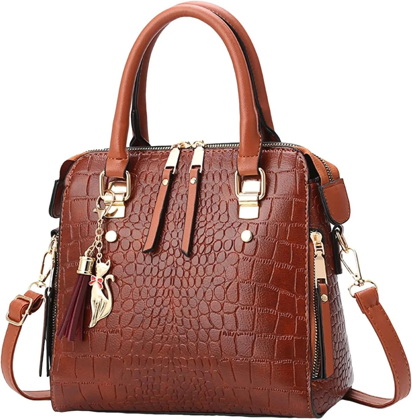 Unisex Hobo Crossbody Bags for Women Suede Crescent Zippered Shoulder Bags Purse Handbags Hobo