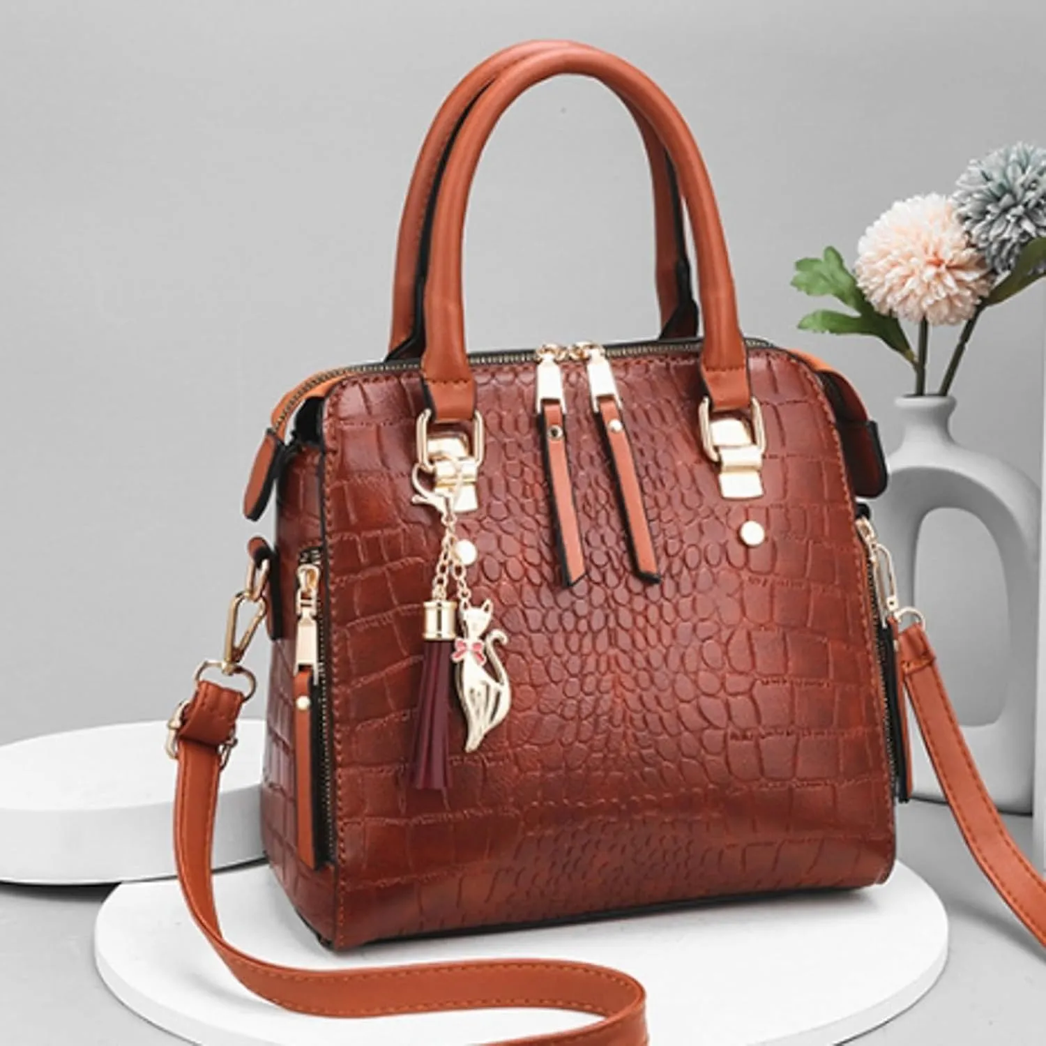 Unisex Hobo Crossbody Bags for Women Suede Crescent Zippered Shoulder Bags Purse Handbags Hobo