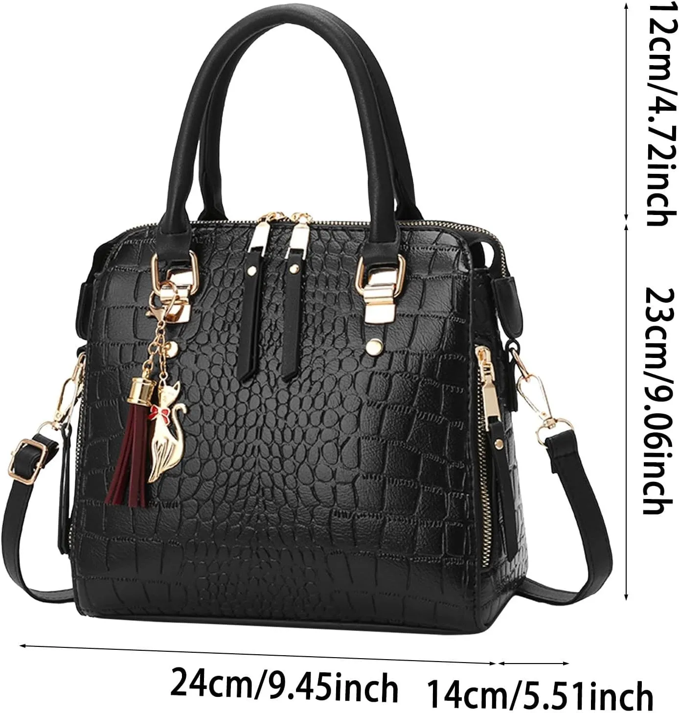 Unisex Hobo Crossbody Bags for Women Suede Crescent Zippered Shoulder Bags Purse Handbags Hobo