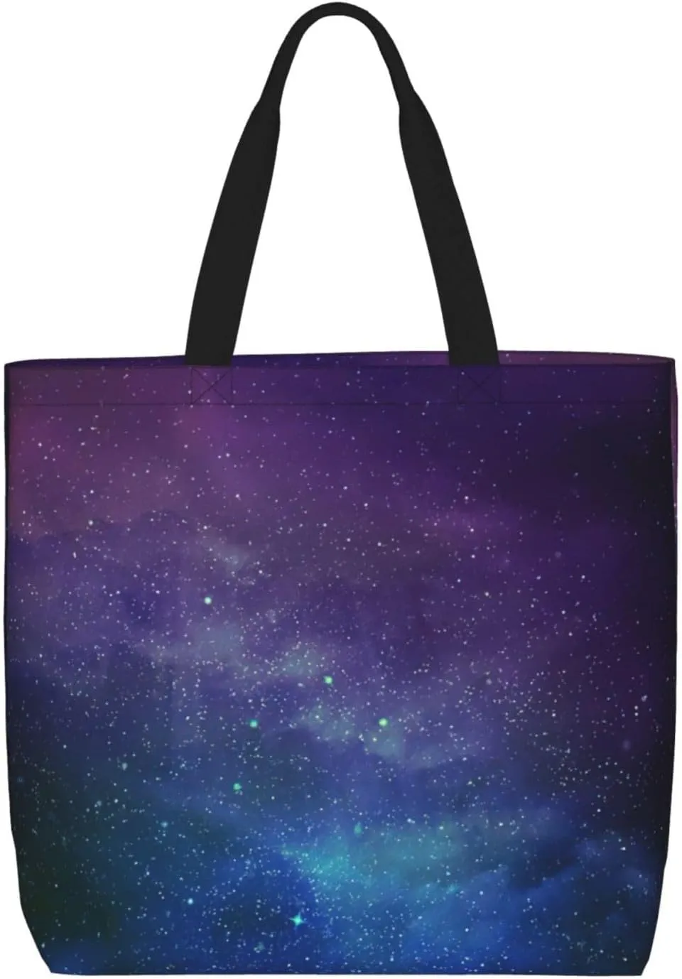 Universe With Stars Galaxy Interstellar Tote Bag For Women, Large Shoulder Bag Top Handle Handbag For Travel, Work