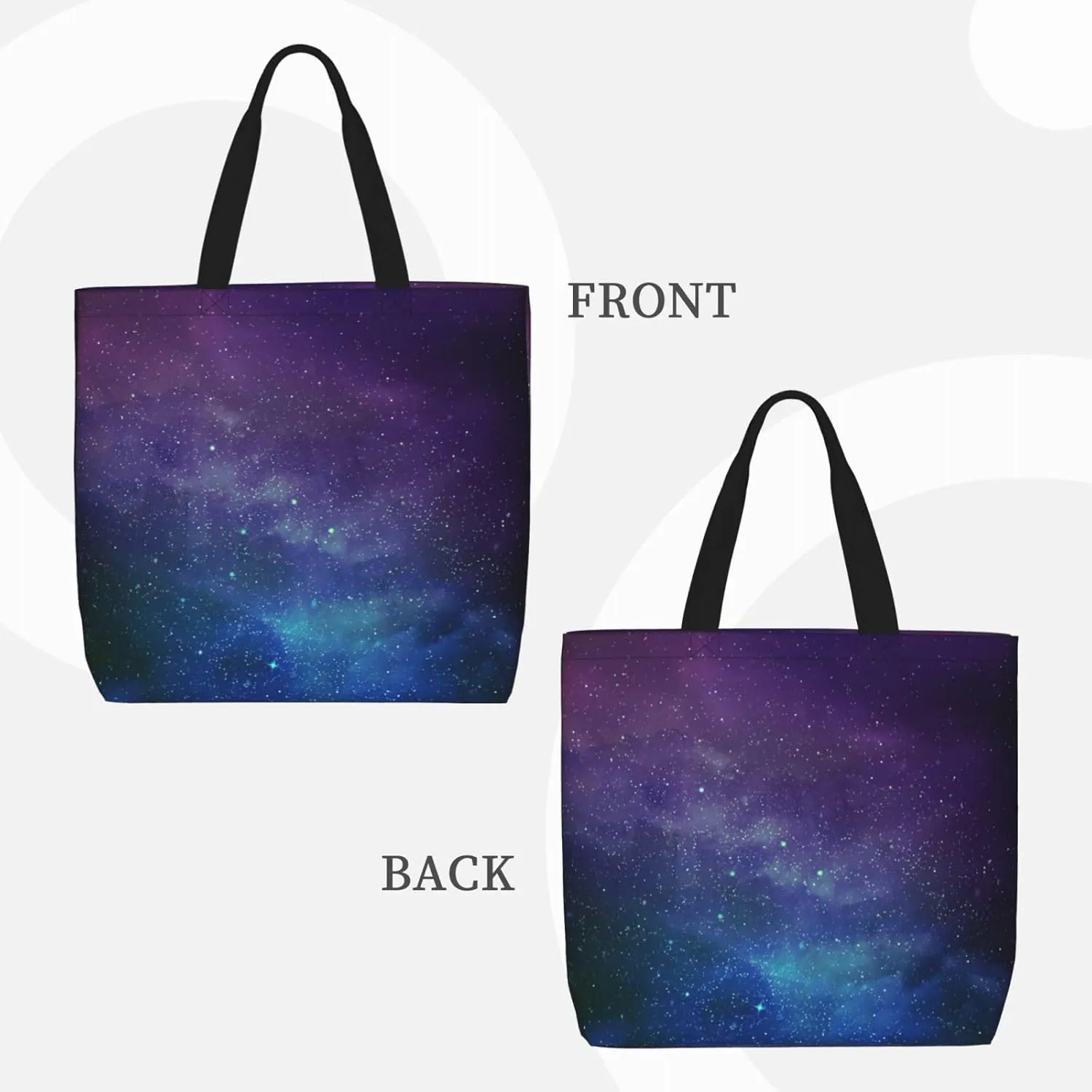 Universe With Stars Galaxy Interstellar Tote Bag For Women, Large Shoulder Bag Top Handle Handbag For Travel, Work