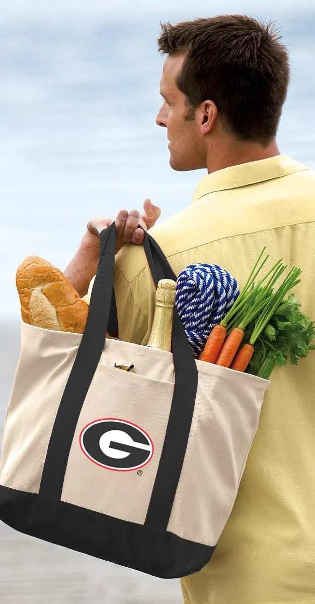 University of Georgia Tote Bag Canvas University of Georgia Tote Bags