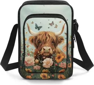 Uourmeti Cross Body Cell Phone Pouch Shoulder Purse Bag for Women Travel Sling Bag