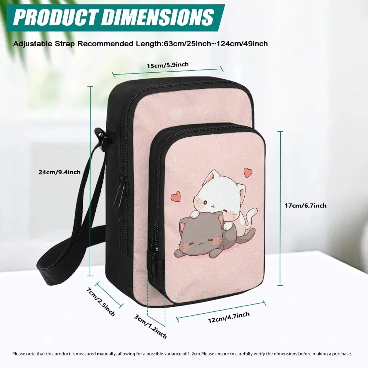 Uourmeti Cross Body Cell Phone Pouch Shoulder Purse Bag for Women Travel Sling Bag