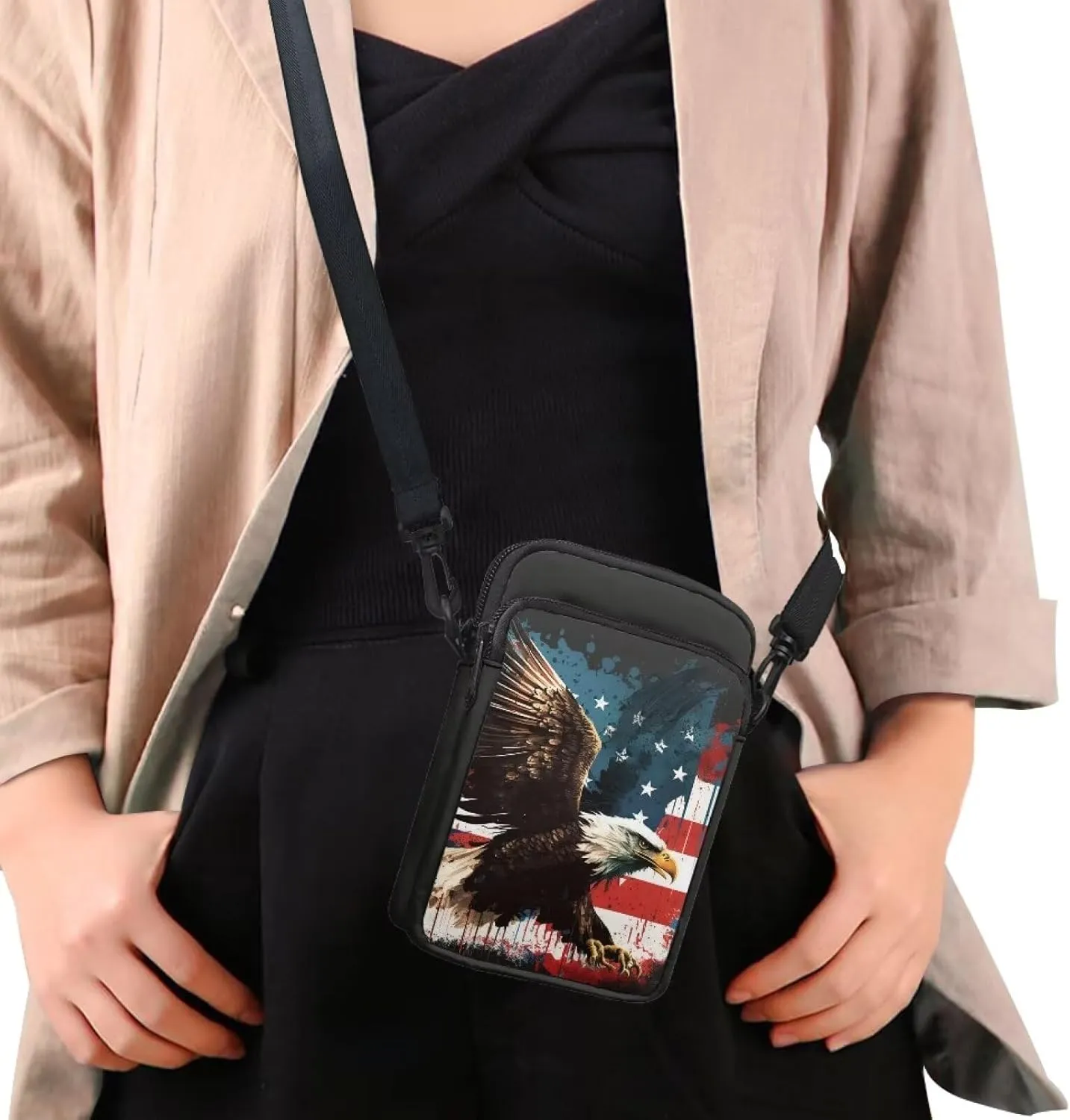 Uourmeti Women's Crossbody Handbag Small Cell Phone Bag for Women Shoulder Purse