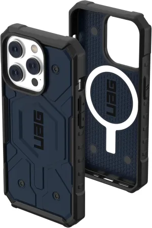 URBAN ARMOR GEAR UAG Designed for iPhone 14 Pro Case Blue Mallard 6.1" Pathfinder Built-in Magnet Compatible with MagSafe Charging Slim Lightweight Shockproof Dropproof Rugged Protective Cover