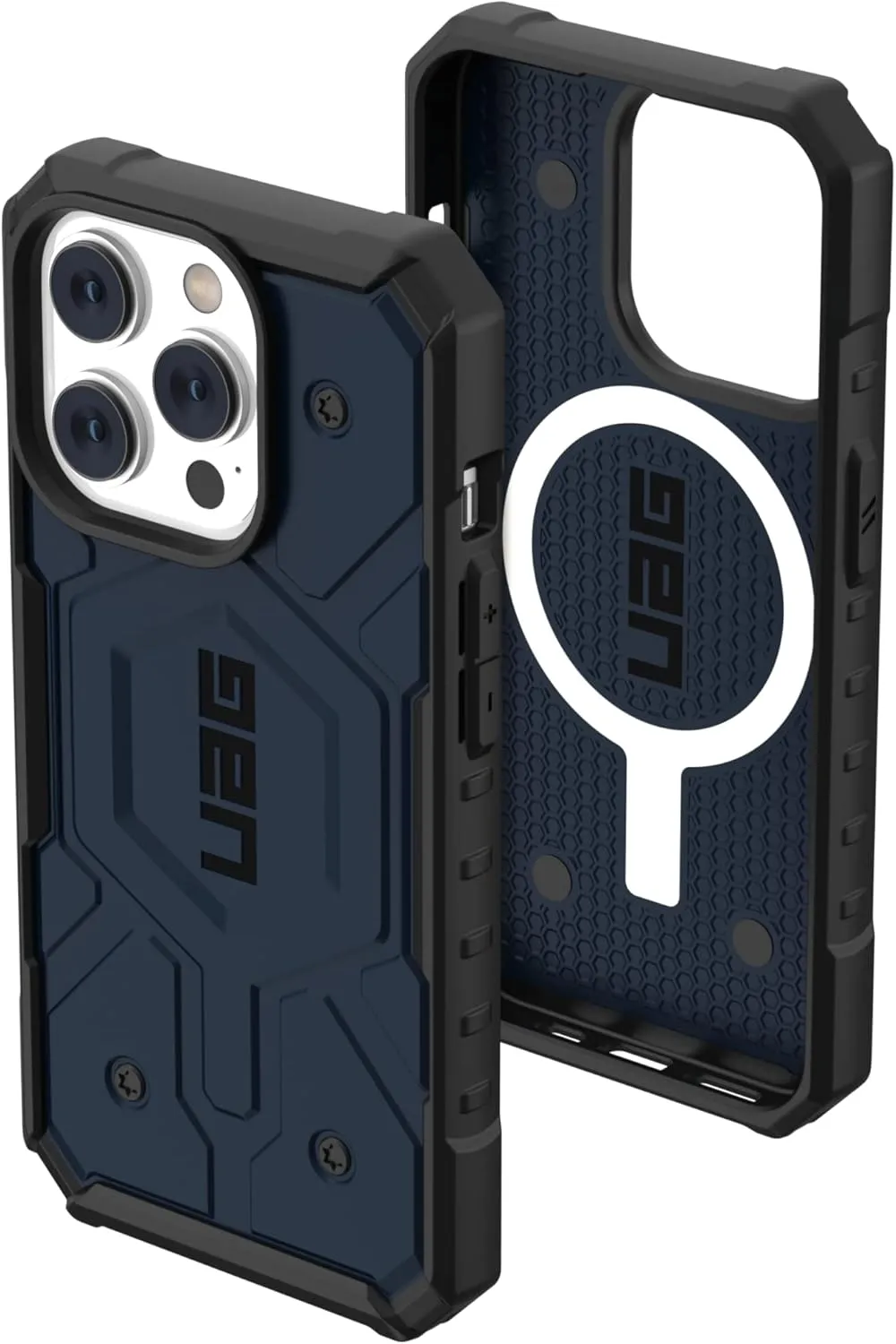 URBAN ARMOR GEAR UAG Designed for iPhone 14 Pro Case Blue Mallard 6.1" Pathfinder Built-in Magnet Compatible with MagSafe Charging Slim Lightweight Shockproof Dropproof Rugged Protective Cover