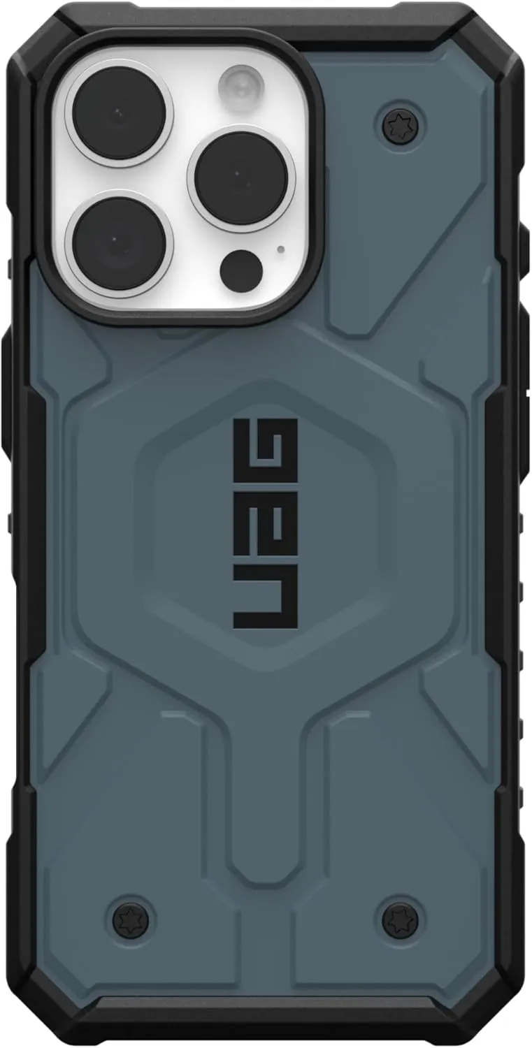 URBAN ARMOR GEAR UAG Designed for iPhone 16 Pro Case 6.3" Pathfinder - Compatible with MagSafe Charging Rugged Shockproof Anti-Slip Military Grade Protective Cover, Cloud Blue