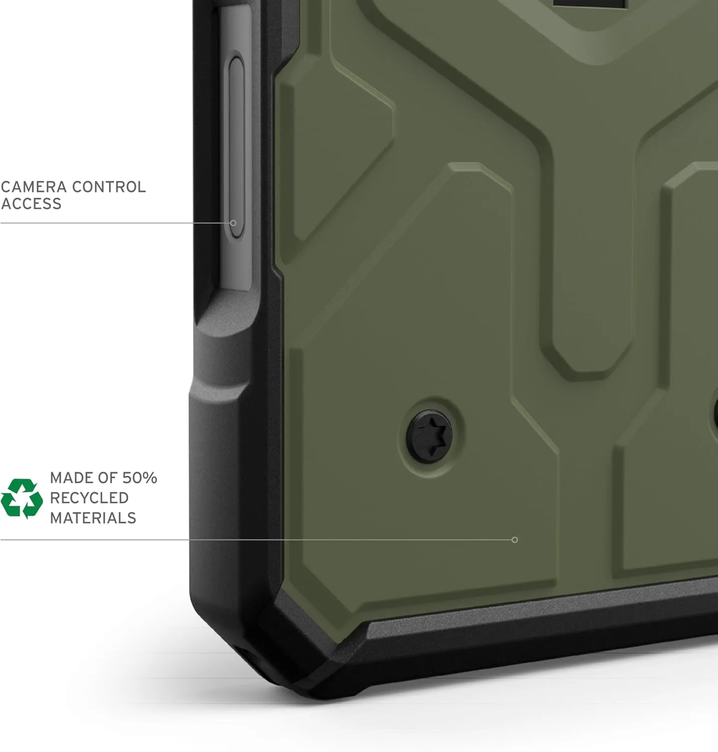URBAN ARMOR GEAR UAG Designed for iPhone 16 Pro Case 6.3" Pathfinder - Compatible with MagSafe Charging Rugged Shockproof Anti-Slip Military Grade Protective Cover, Olive Drab