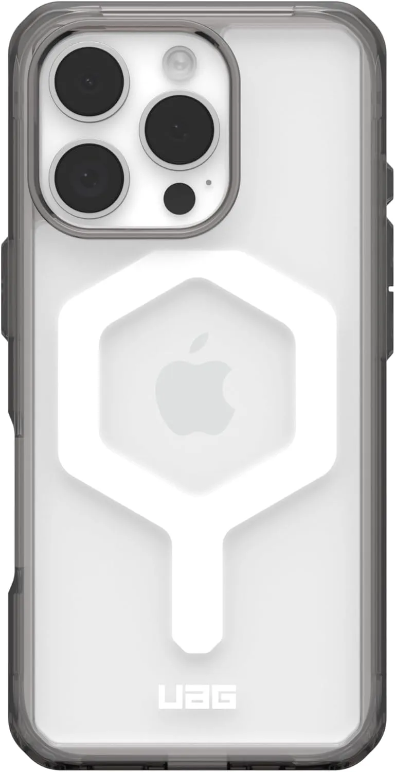 URBAN ARMOR GEAR UAG Designed for iPhone 16 Pro Case 6.3" Plyo - Compatible with MagSafe Charging Rugged Slim Anti-Yellowing Transparent Clear Shockproof Military Grade Protective Cover, Ash/White
