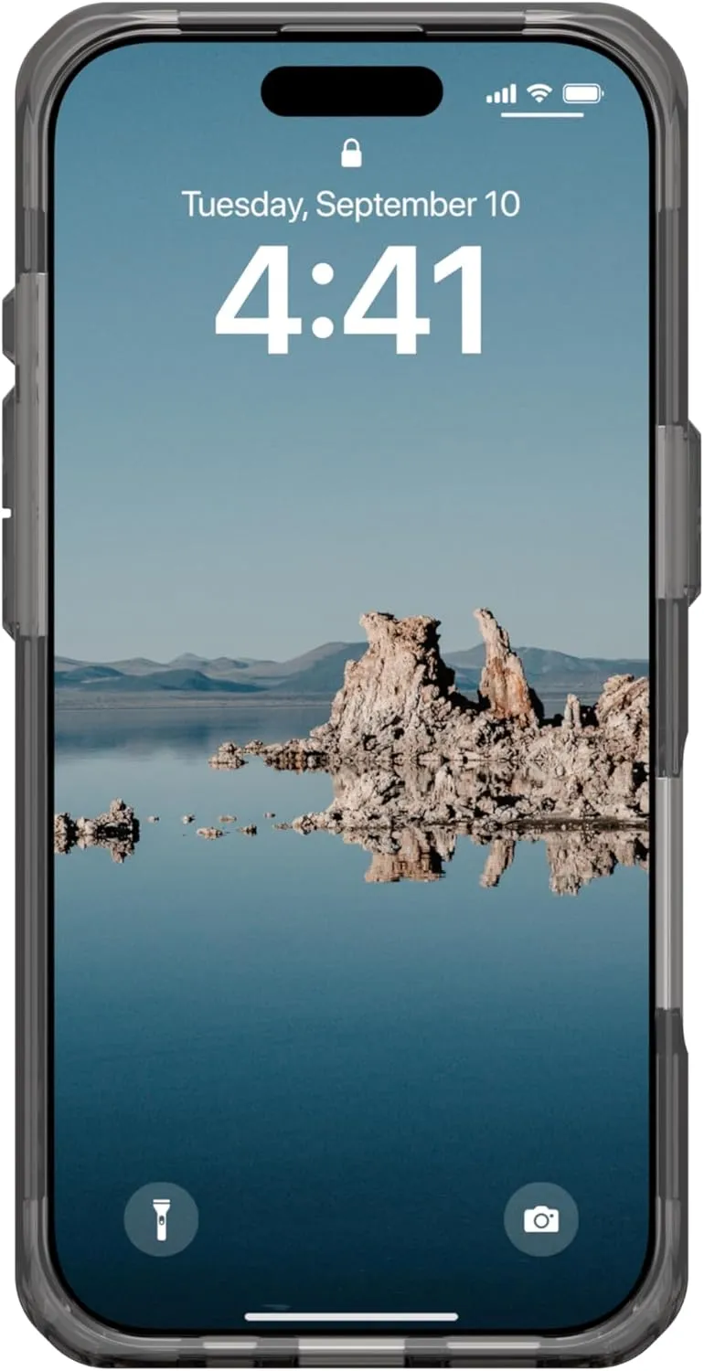 URBAN ARMOR GEAR UAG Designed for iPhone 16 Pro Case 6.3" Plyo - Compatible with MagSafe Charging Rugged Slim Anti-Yellowing Transparent Clear Shockproof Military Grade Protective Cover, Ash/White