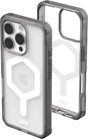 URBAN ARMOR GEAR UAG Designed for iPhone 16 Pro Case 6.3" Plyo - Compatible with MagSafe Charging Rugged Slim Anti-Yellowing Transparent Clear Shockproof Military Grade Protective Cover, Ash/White