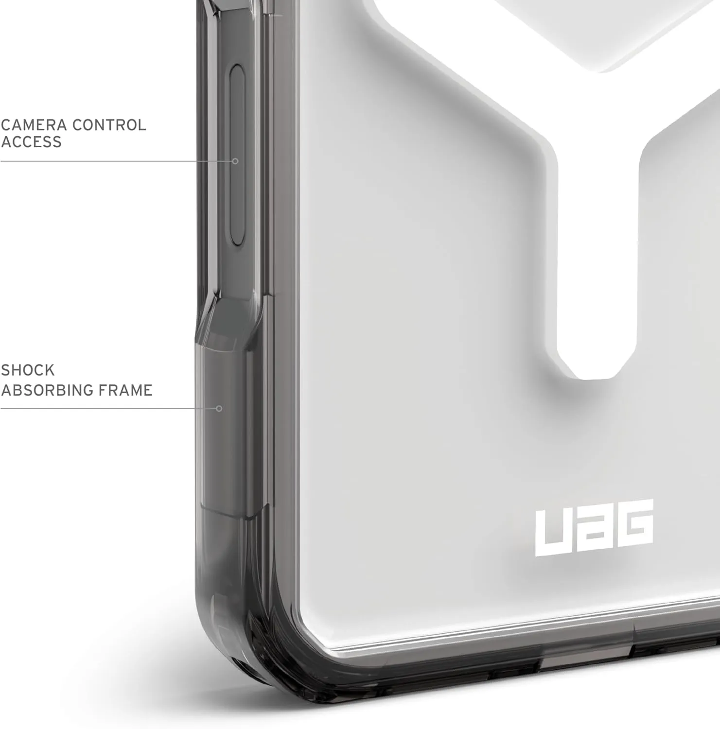 URBAN ARMOR GEAR UAG Designed for iPhone 16 Pro Case 6.3" Plyo - Compatible with MagSafe Charging Rugged Slim Anti-Yellowing Transparent Clear Shockproof Military Grade Protective Cover, Ash/White