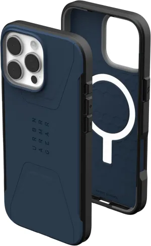 URBAN ARMOR GEAR UAG Designed for iPhone 16 Pro Max Case 6.9" Civilian - Compatible with MagSafe Charging Rugged Slim Sleek Shockproof Anti-Slip Military Grade Protective Cover, Mallard