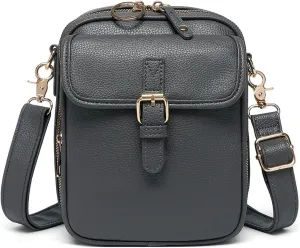Urvashi Crossbody Leather Bag, Collaboraten1 Crossbody Bag with Card Slots, Anti-Theft Shoulder Bags for Women