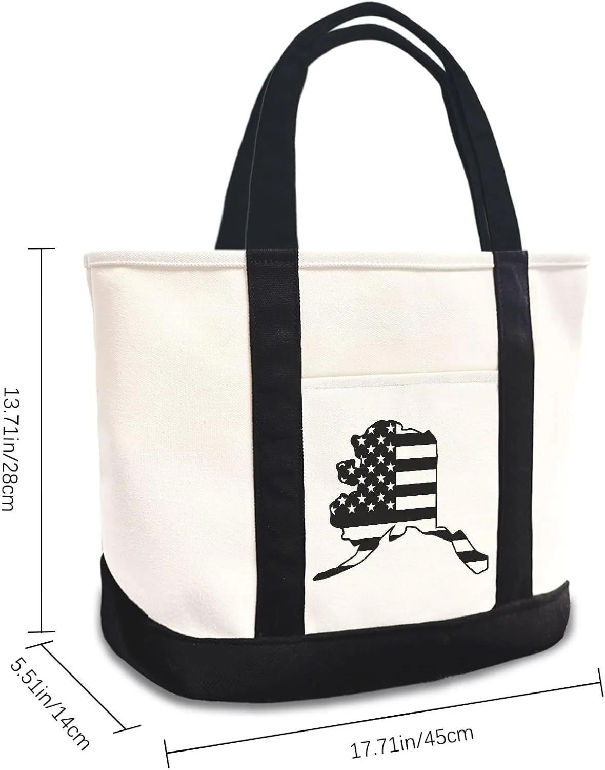 U.S. States Canvas Tote Bag Canvas Bag Use For Grocery Bags,Shopping Bags