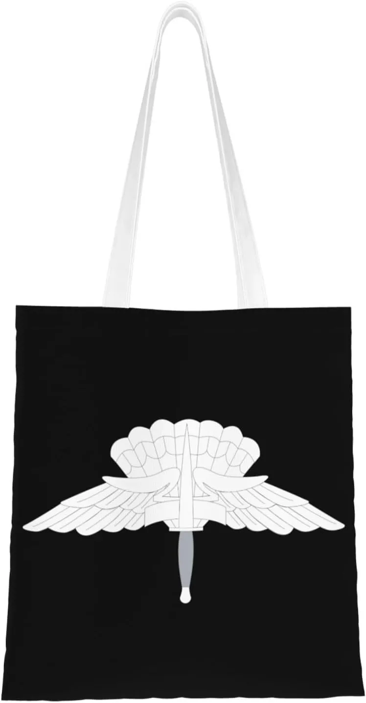 Usaf - Occupational Badge - High Altitude Low Opening Tote Bag for Women Canvas Shopping Bags Reusable Large Capacity Casual Shoulder Handbags Grocery Bags