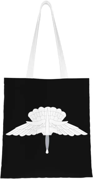 Usaf - Occupational Badge - High Altitude Low Opening Tote Bag for Women Canvas Shopping Bags Reusable Large Capacity Casual Shoulder Handbags Grocery Bags