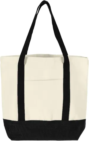 uxcell Canvas Tote Bag, Reusable Canvas Bag Tote Bag with An External Pocket, Multipurpose Canvas Tote Bags Shopping Bag