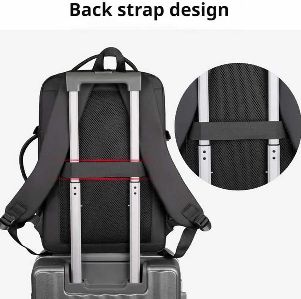 Vacuum Backpack Travel,Expandable Vacuum Compression Backpack with Pump,Vacuum Seal Compression Space Saver Bags,for Camping,Weekender,Business, College