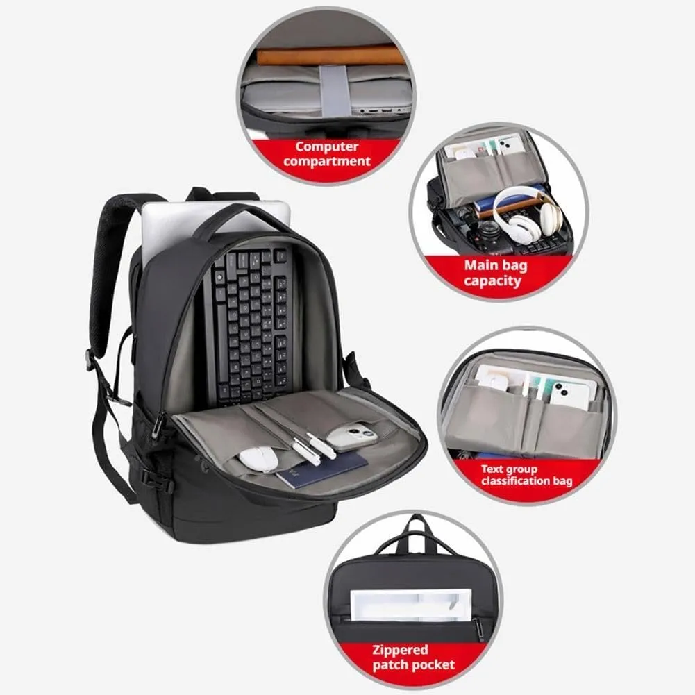 Vacuum Backpack Travel,Expandable Vacuum Compression Backpack with Pump,Vacuum Seal Compression Space Saver Bags,for Camping,Weekender,Business, College