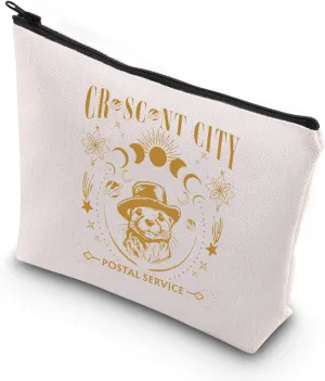 VAMSII Bookish Merch Gift Crescent City Postal Service Zipper Pouch Bag Gift For Otter Fans (CRESCENT CITY)