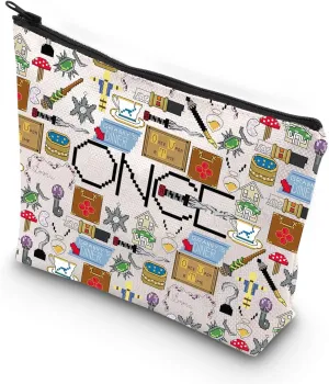VAMSII Once U A Time TV Show Inspired Gift TV Show Fans Gift Zipper Pouch Makeup Bag (ONCE bag)