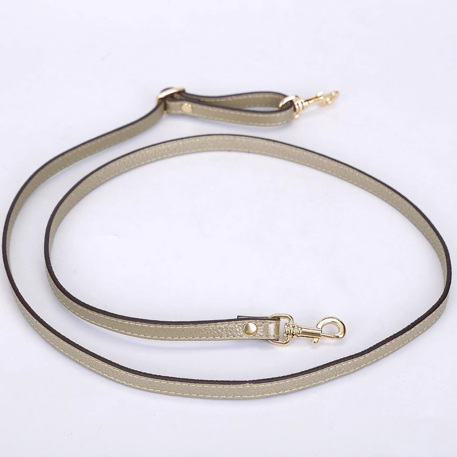 VanEnjoy Adjustable Genuine Leather Crossbody Straps Replacement - Width 1/2“, Length 25”-51”