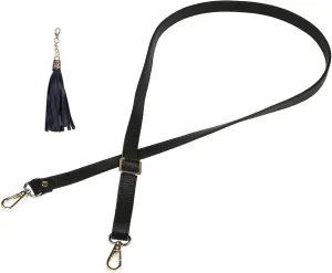 VanEnjoy Full Grain Leather Adjustable Replacement Strap Cross Body Bag Purse, 26-51 inch Gold Hardware - 1.8 CM Width