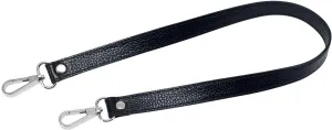 VanEnjoy Full Grain Leather Replacement Strap Shoulder Bag Purse, 0.98 inch Width Gold Hardware(Black-Silver Lock)