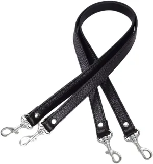 VanEnjoy Pair Full Grain Leather Replacement Strap For Handbags Purse Bags-26“Long,0.71" Wide
