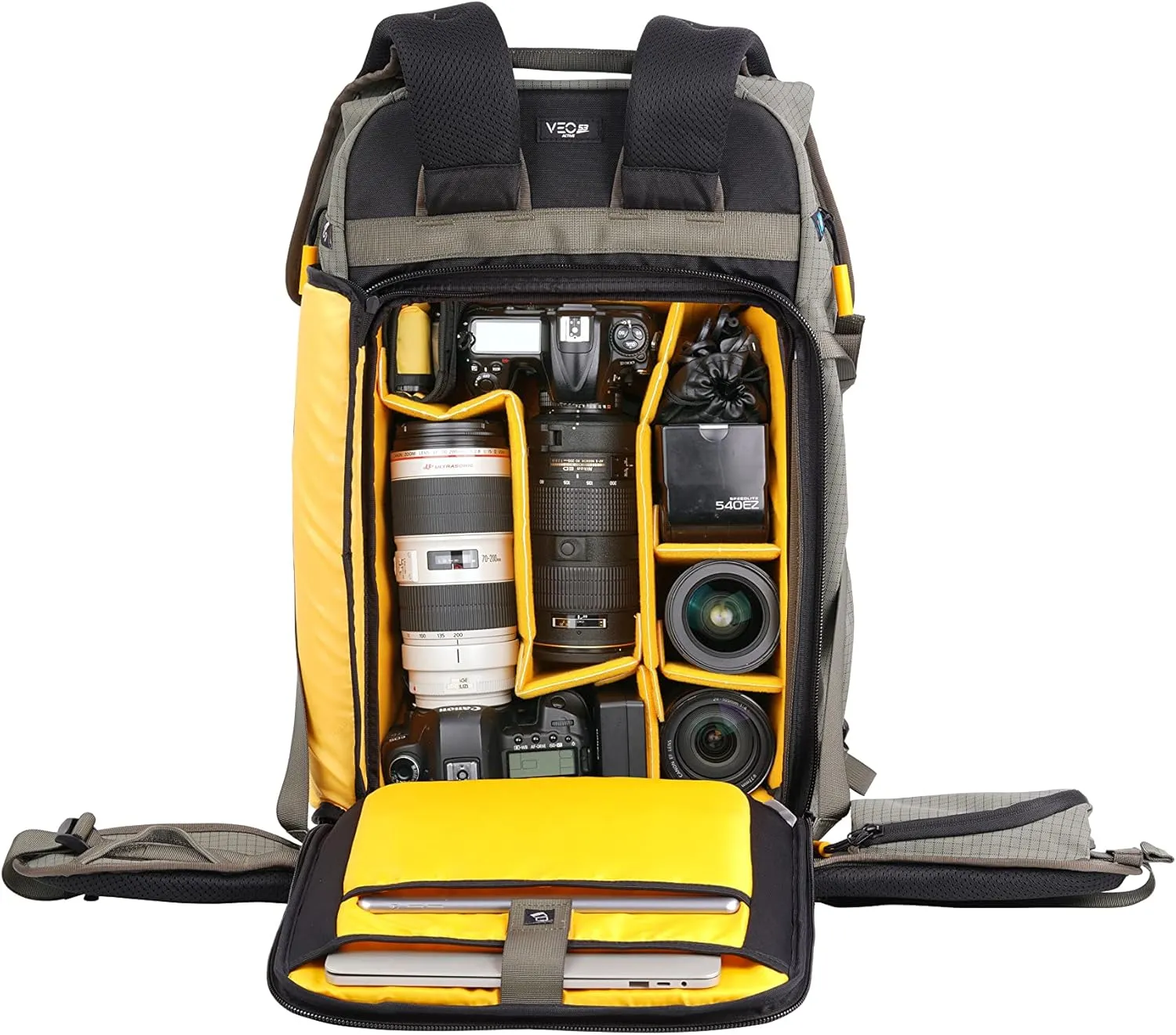Vanguard VEO Active 53 Camera Backpack, Khaki Green