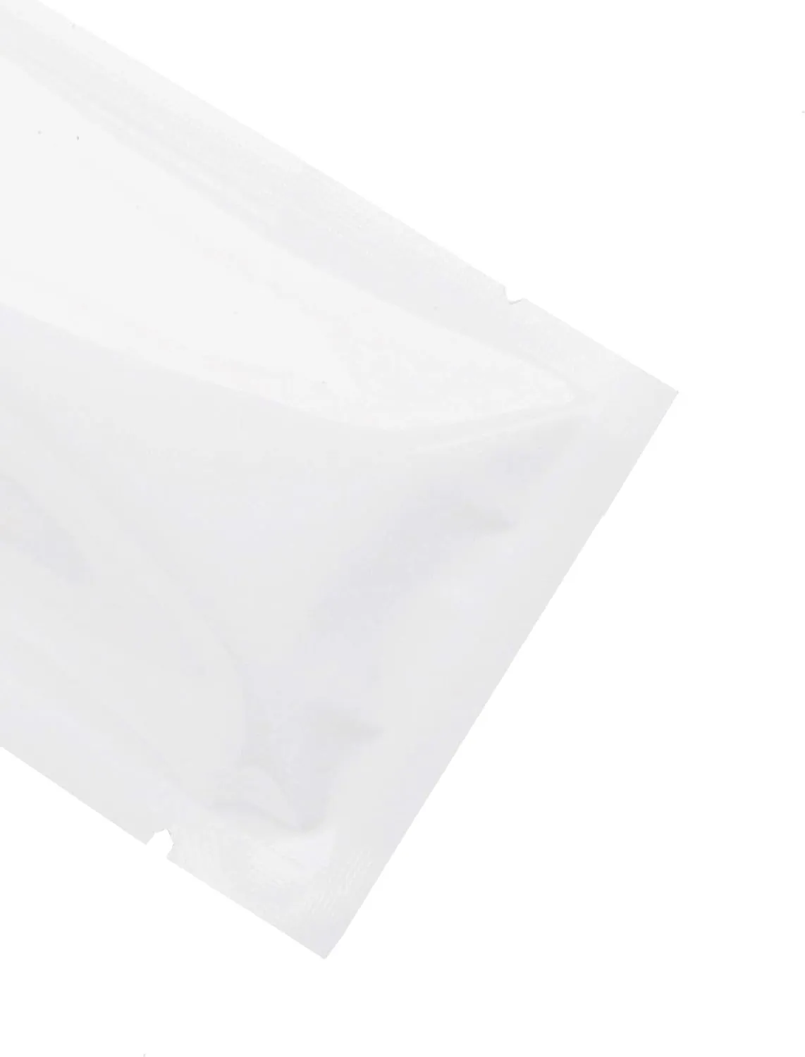 Various Quantity & Size Glossy Double-Sided White Mylar Foil Open Fill Bags (200, 7x10cm (2.8x3.9"))