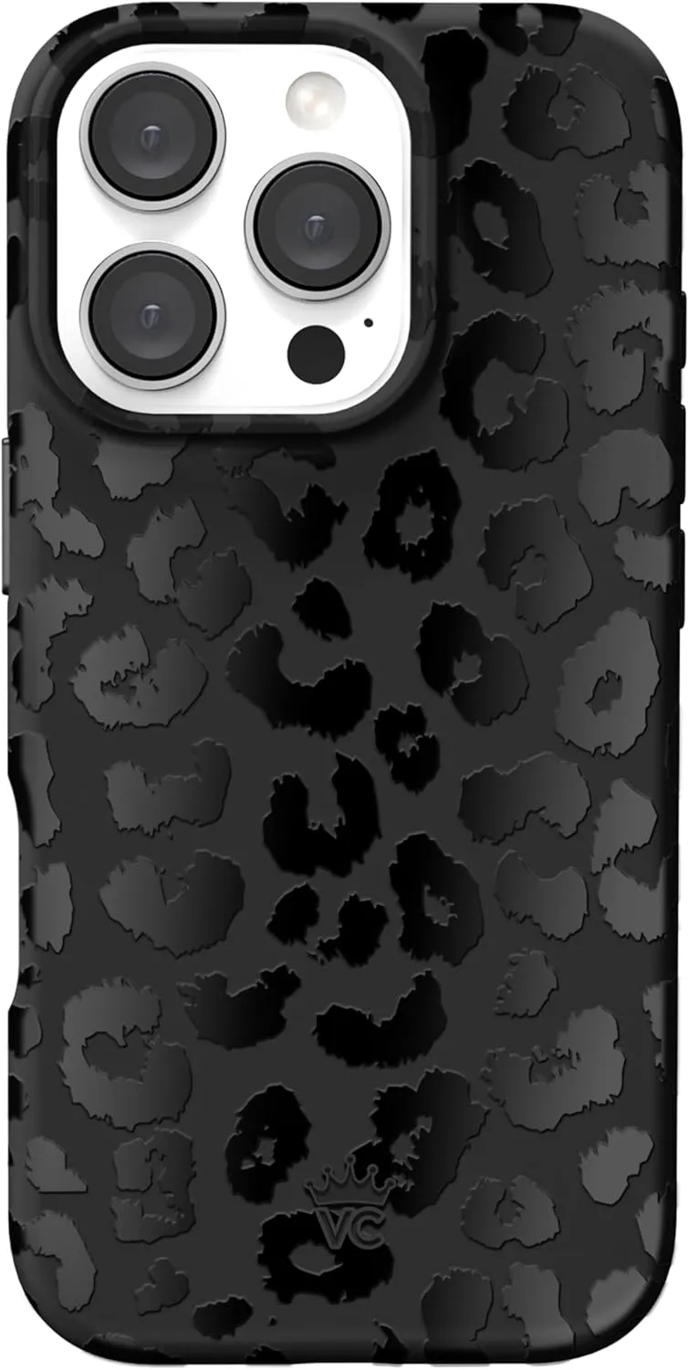 VELVET CAVIAR Black Leopard Cheetah Print Phone Case for iPhone 16 Pro - Compatible with MagSafe [10ft Drop Tested]