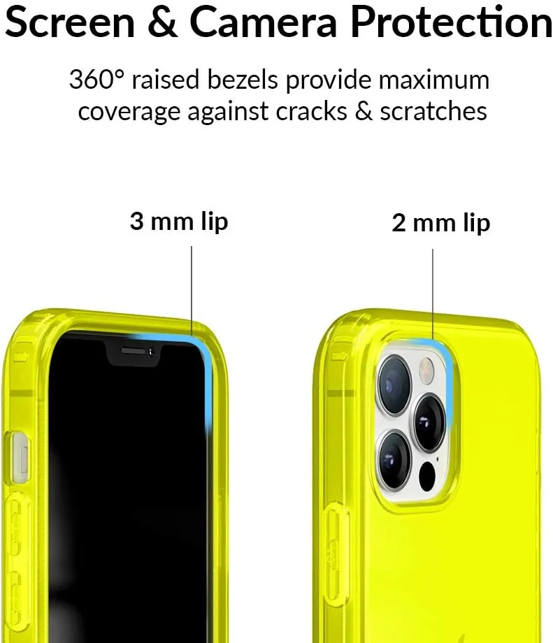 VELVET CAVIAR for iPhone 13 Pro Case - 10ft Drop Tested - Neon Yellow