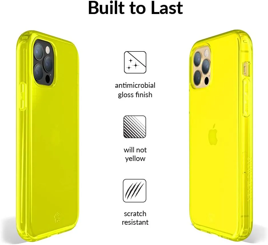 VELVET CAVIAR for iPhone 13 Pro Case - 10ft Drop Tested - Neon Yellow
