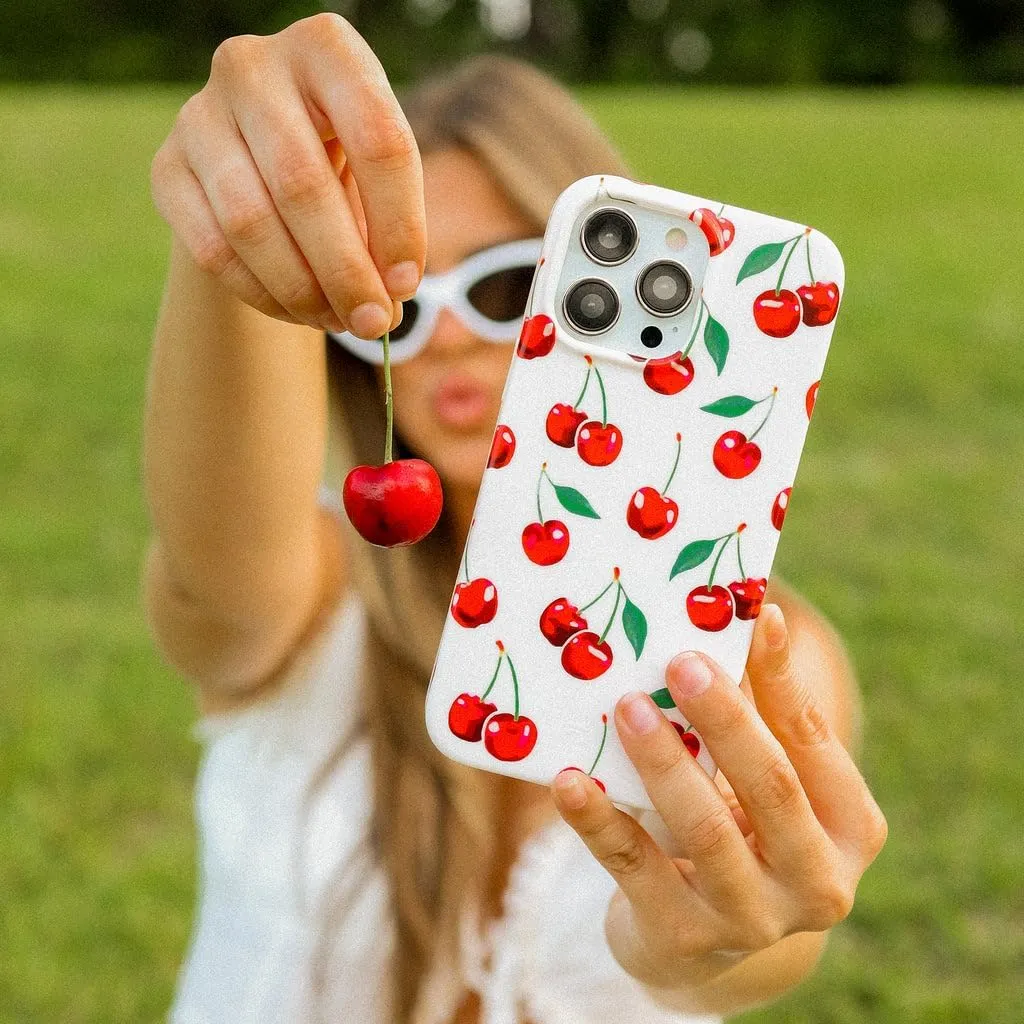 VELVET CAVIAR for iPhone 13 Pro Max Case Cherry - Compatible with MagSafe - 10ft Drop Tested - Red Cherries