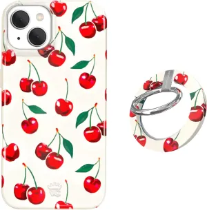VELVET CAVIAR MagSafe Grip   iPhone 15 Plus Case (Bundle - Mon Cheri Cherry)