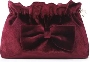 Velvet Makeup Bag Velvet Purse Cosmetic Bag with Zipper, Toiletry/Travel Bag Bag for Women Girls Gift for Woman Birthday, Thanksgiving, Christmas Valentines Day Gifts