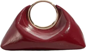Verdusa Women's PU Leather Evening Bags Top Handle Clutch Purses