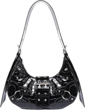 Verdusa Women's Studded PU Leather Clutch Shoulder Tote Handbag Adjustable Strap Boho Bags