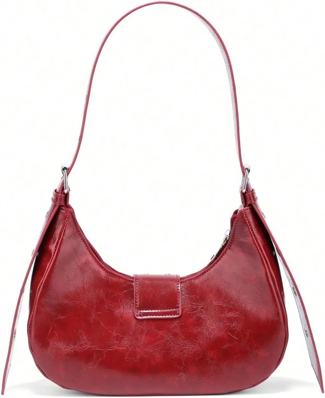 Verdusa Women's Studded PU Leather Clutch Shoulder Tote Handbag Adjustable Strap Boho Bags