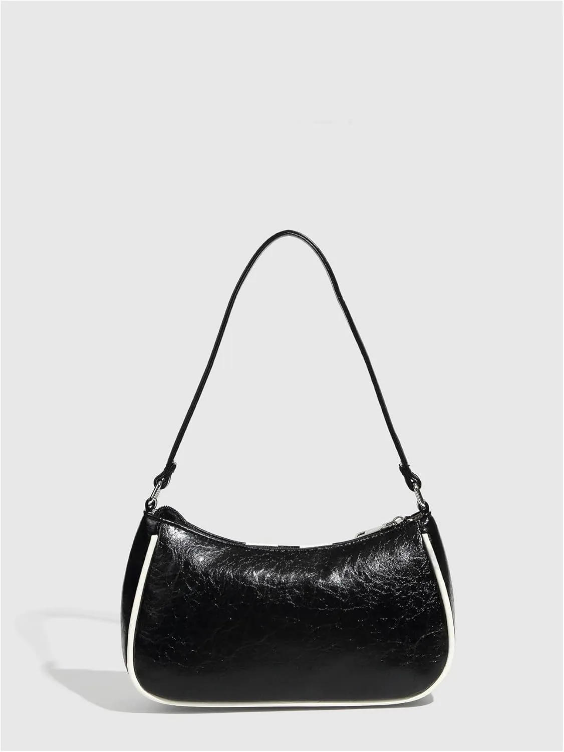 Verdusa Women's Y2K Studded Colorblock Shoulder Handbags Top Handle Leather Underarm Bags