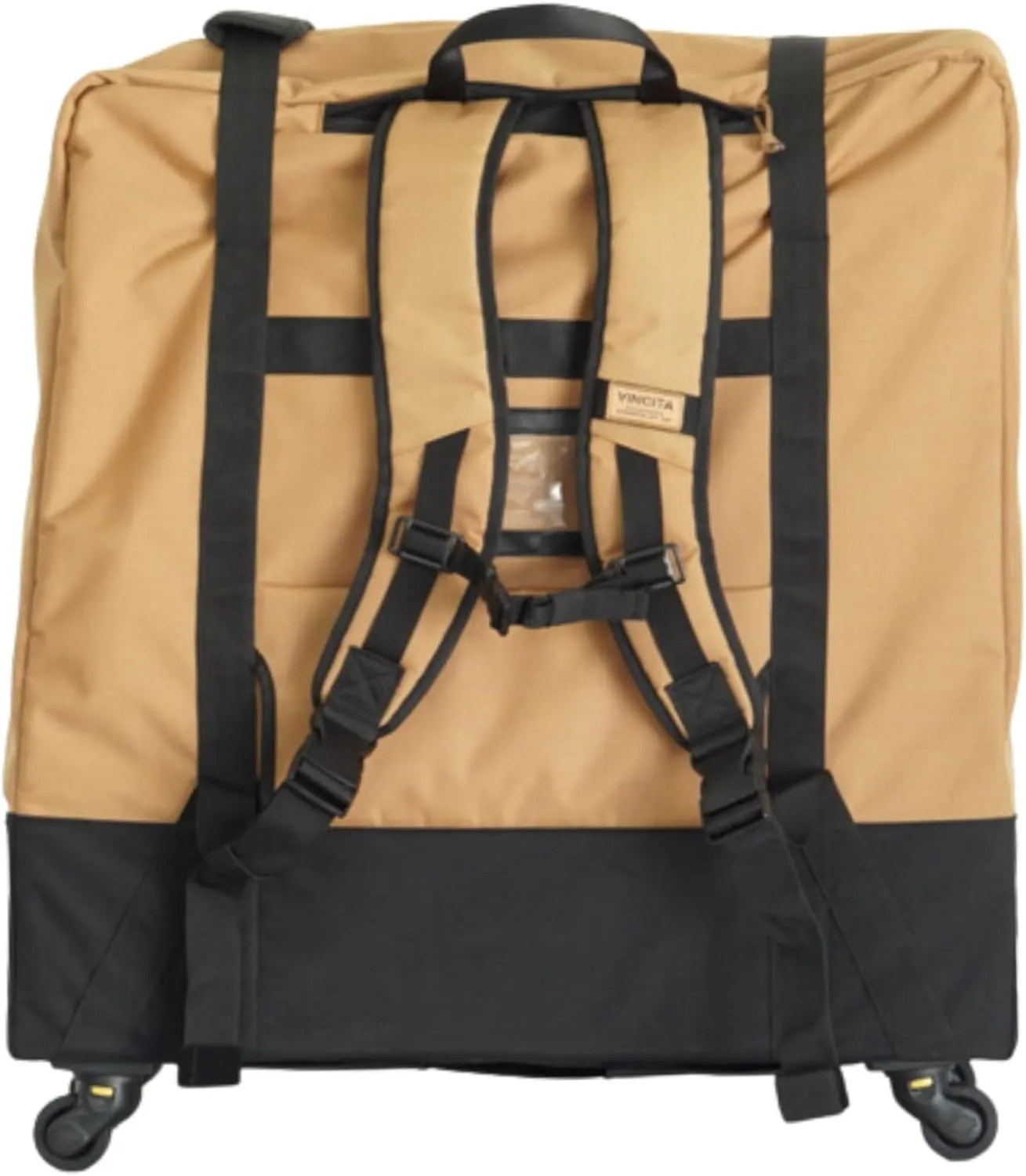 Vincita Sightseer 4.0 Soft Transport Bag for Brompton Folding Bicycle - with Garment Bag, Four Detachable Wheels and Shoulder Strap Brompton Bike Bag Lightweight Solution for Air Traveling