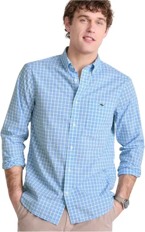 vineyard vines Men's Tobago Check Perfect Wash Poplin Shirt