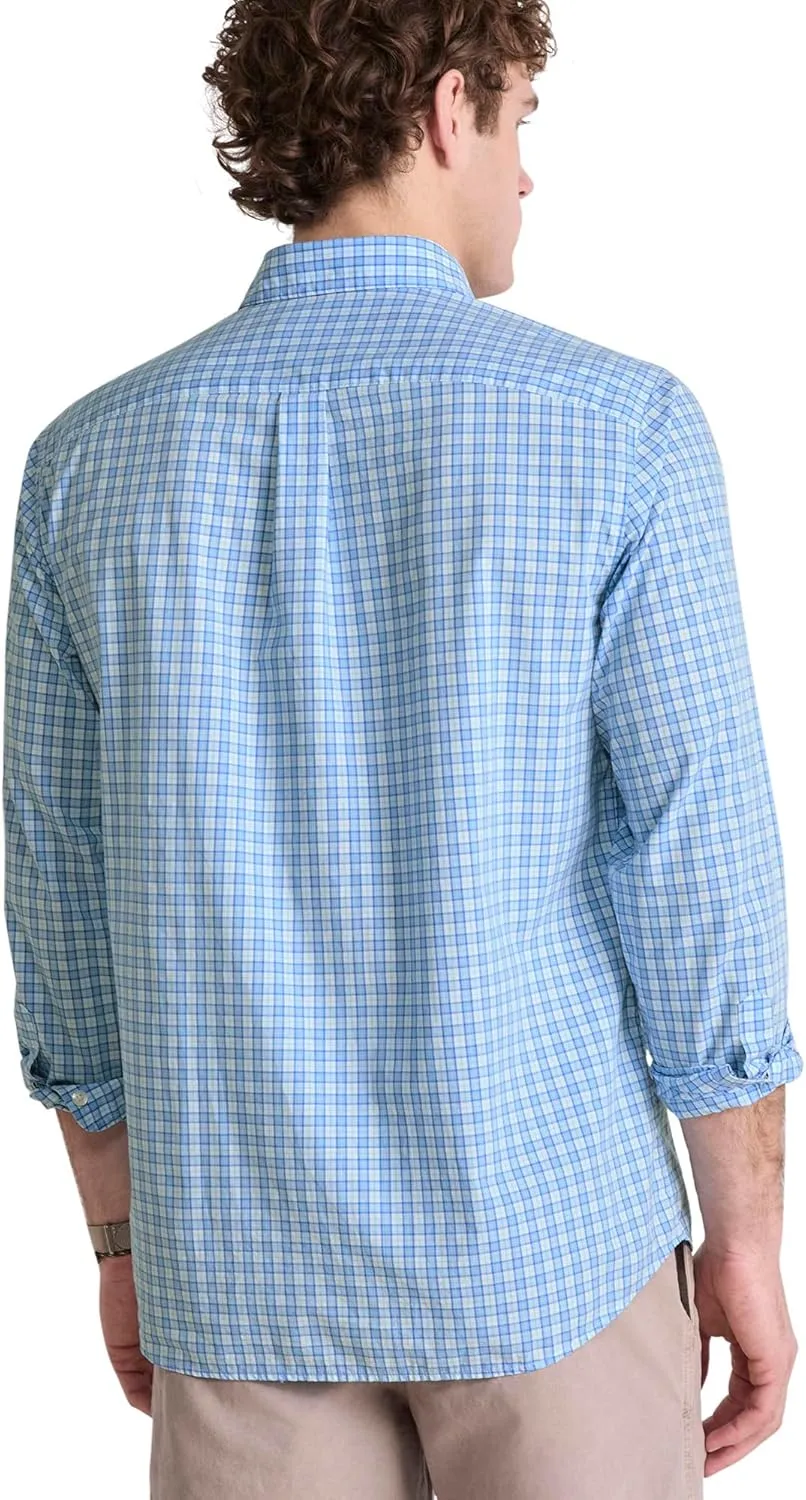 vineyard vines Men's Tobago Check Perfect Wash Poplin Shirt