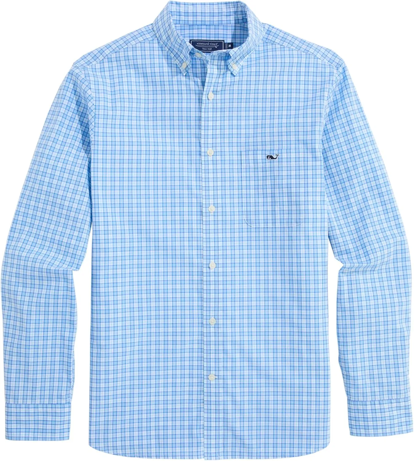 vineyard vines Men's Tobago Check Perfect Wash Poplin Shirt
