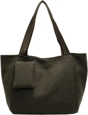 Vintage Durable Nylon Underarm Bag Small Zipper Pocket Shoulder Bag Commuter Outdoor Trip Tote Bags for Women 2025