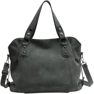 Vintage Tote Bag Y2k Leather Tote Bag Women Crossbody Bags Grunge Studded Purse Goth Accessories Brown Suede Handbag