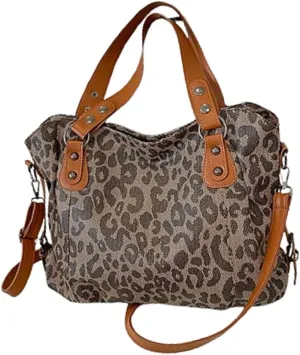 Vintage Tote Bag Y2k Leather Tote Bag Women Crossbody Bags Grunge Studded Purse Goth Accessories Brown Suede Handbag